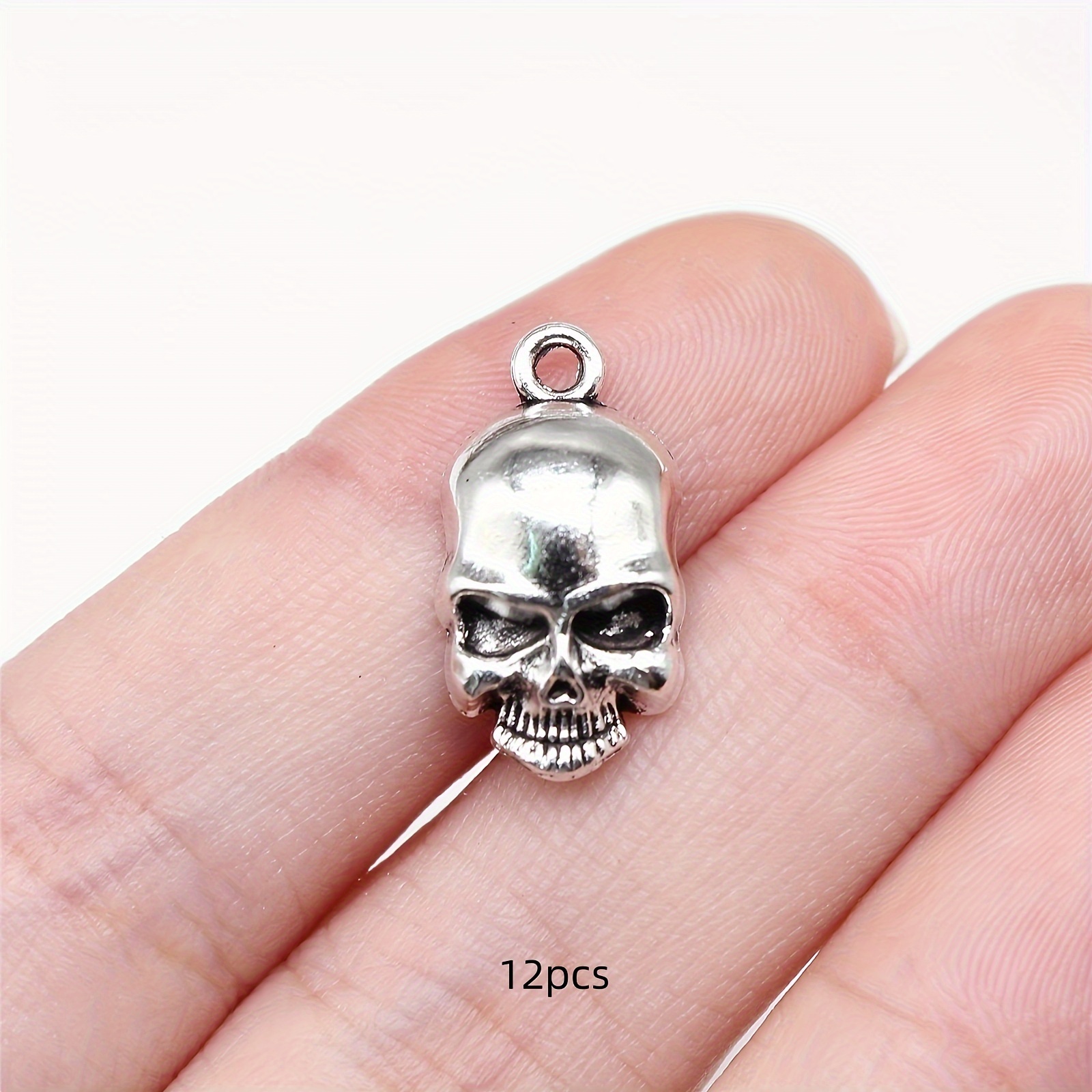 12pcs Antique Silvery Charms, Alloy Pendant, 18x10mm, For Making, Necklace, Bracelet, Earrings Crafting Accessories