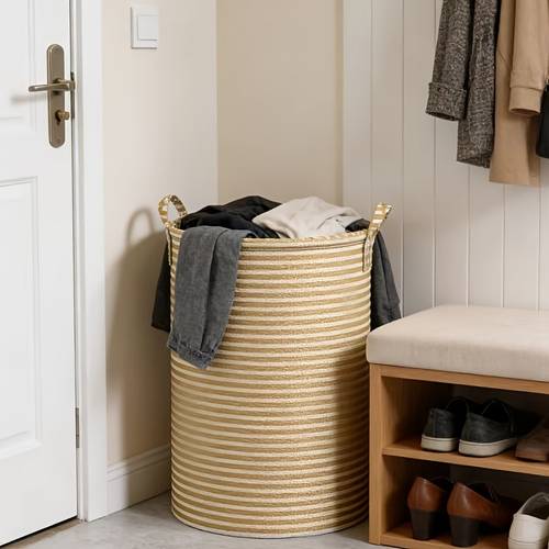 large capacity foldable laundry basket sturdy extra large portable storage bin durable modern organizer for clothes bathroom and bedroom multi functional home storage suitable for 90 items laundry baskets