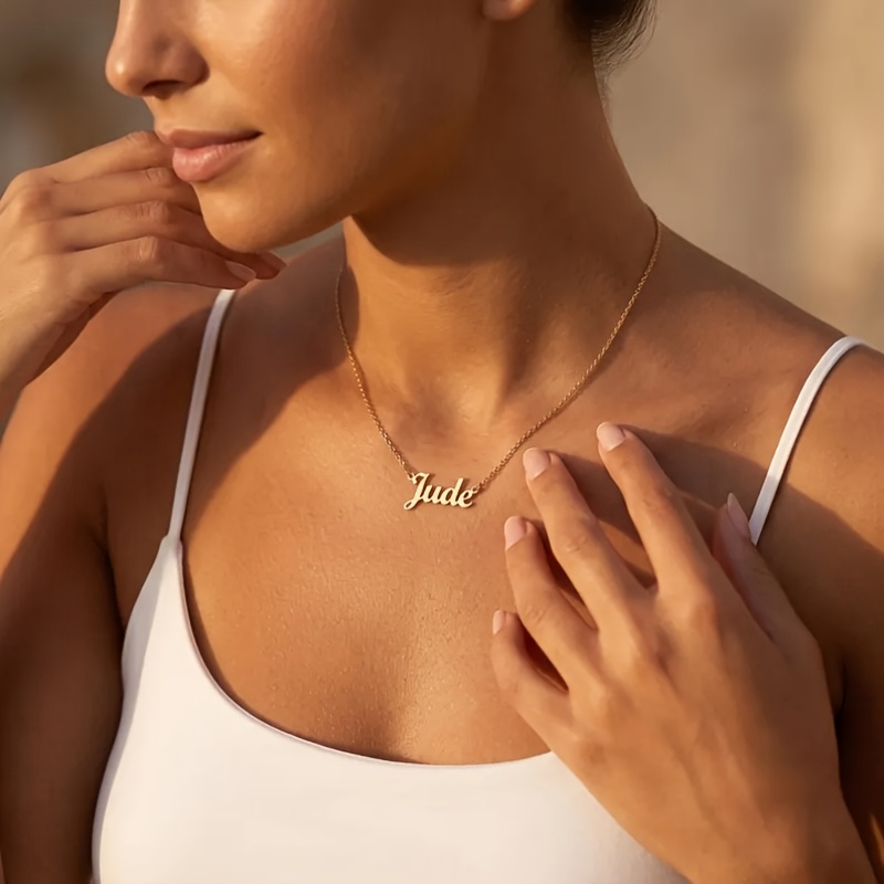 Custom Minimalist Name Necklace, Personalized Jewelry Gift