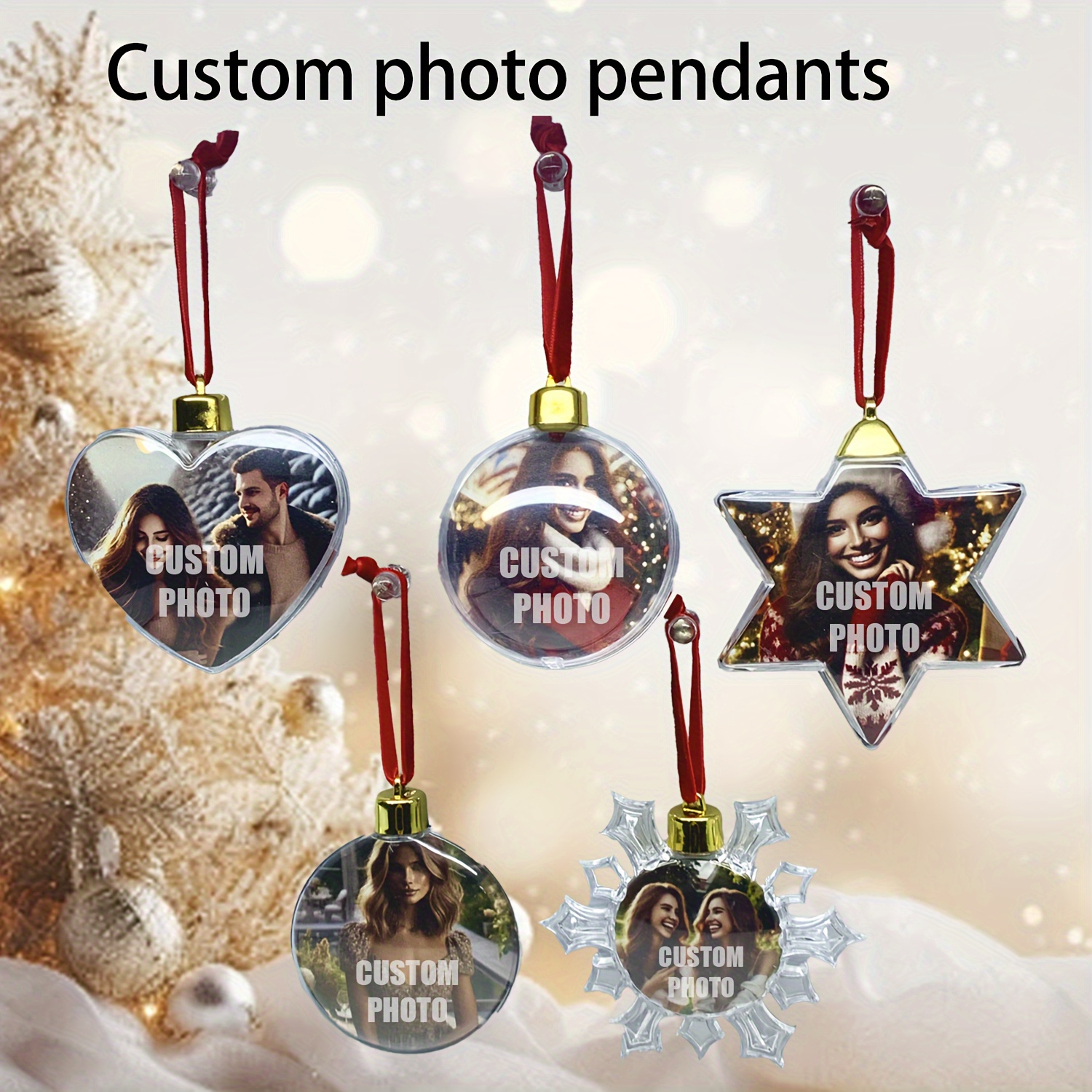 

1pc Personalized Christmas Tree Ornaments - Decorations For Christmas & Halloween, Christmas Tree Hanging Decorations