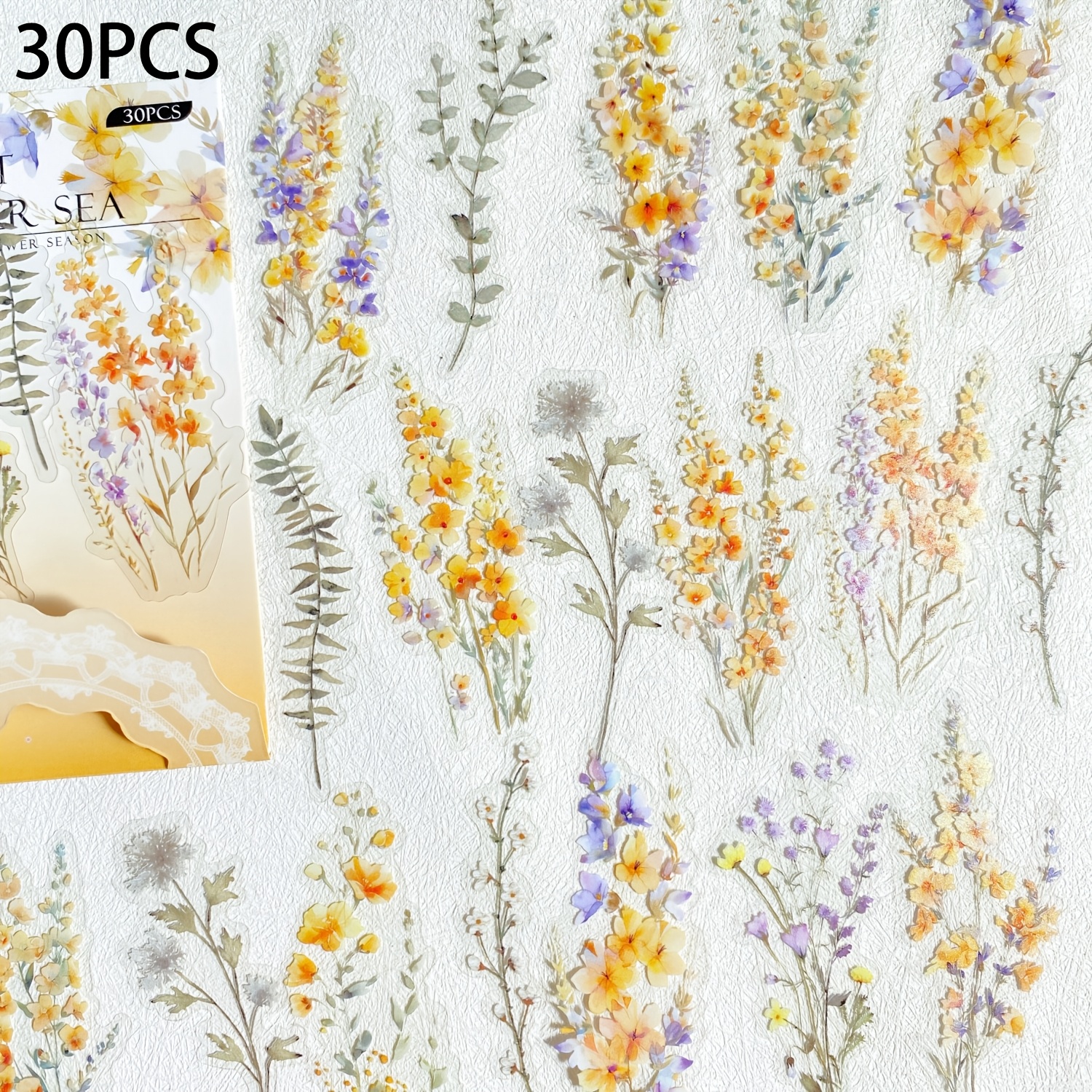 30pcs/120pcs Of Transparent Stickers For , Perfect For Handmade Decorative Junk Journals And Collages