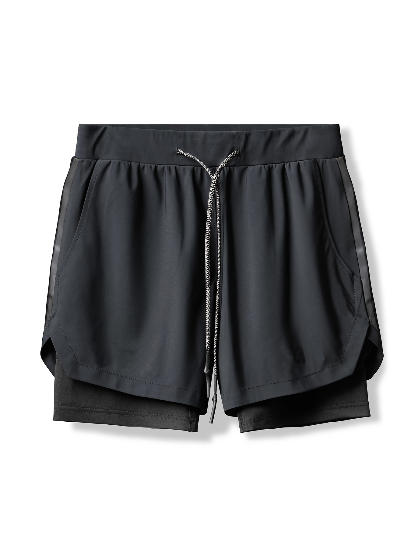 Men'S Quick-Dry Shorts for Sports, Running, And Marathons, Designed for American-Style Fitness And Squats, with an Inner Lining And a Length That Doesn'T Go Past The Knee