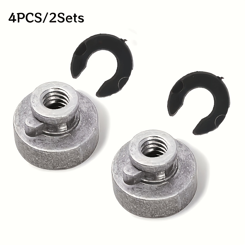 TEMU 2 Sets Kit de Vis et Écrous de Siège de Moto, Écrous de Fixation de Garde-, Fixations Durables Anti-Décalage, pour Harley Réparation de Moto