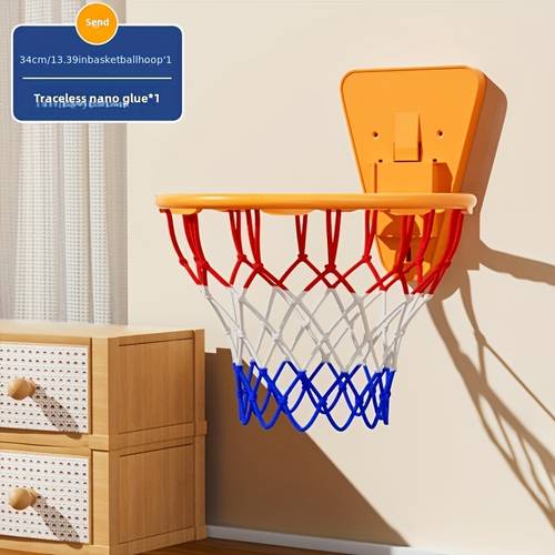 indoor basketball hoop without drilling holes silent inner diameter 34cm basketball stand wall mounted foldable basketball stand shooting basket for basketball enthusiasts as a gift
