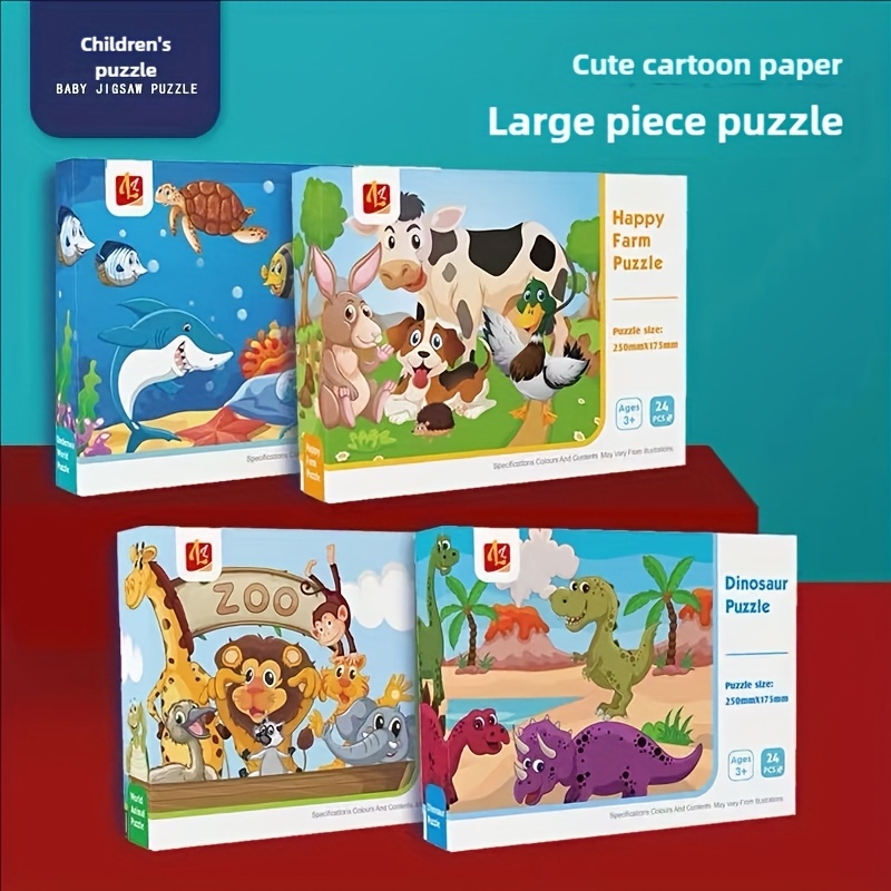 TEMU Puzzles For Kids Ages 3+, 12 Boxes Puzzles For Kids Ages 3+ - Puzzles For Boys And Girls Ages 3+ - Toy Gift Activities, 12 Different Theme