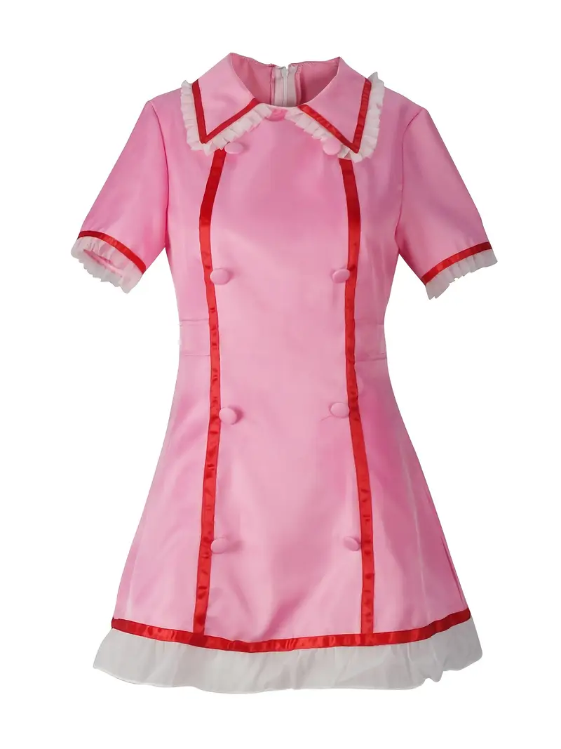 pink nurse uniform dress Nurse Costume, Maid Costume ,pink Cosplay Dress