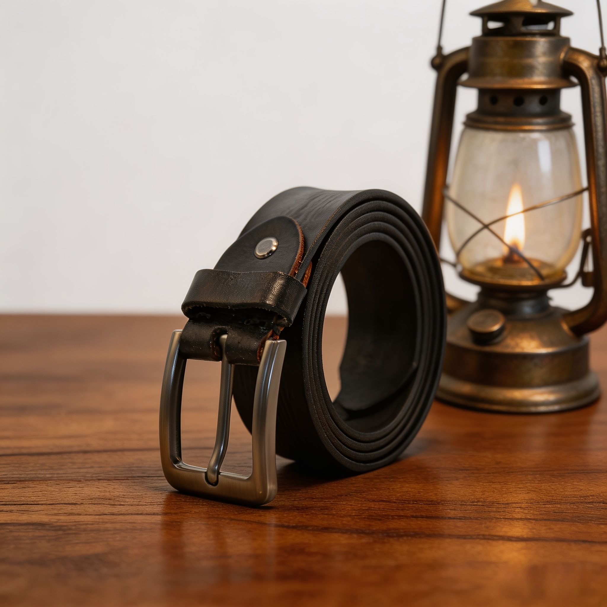 Men's Full-Grain Leather Golf Belt