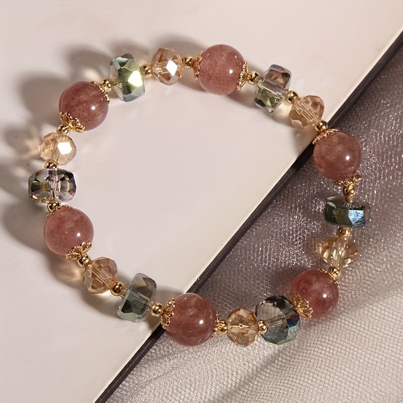 

A Stylish Strawberry Crystal Bracelet