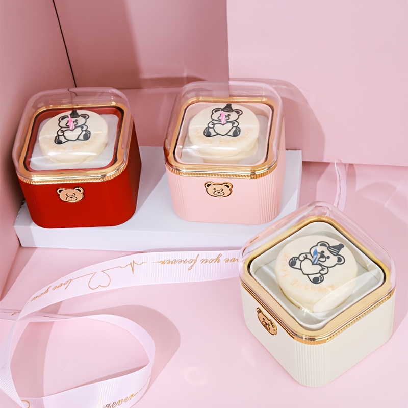 Round Corner Flip Cake Candle Jewelry Box