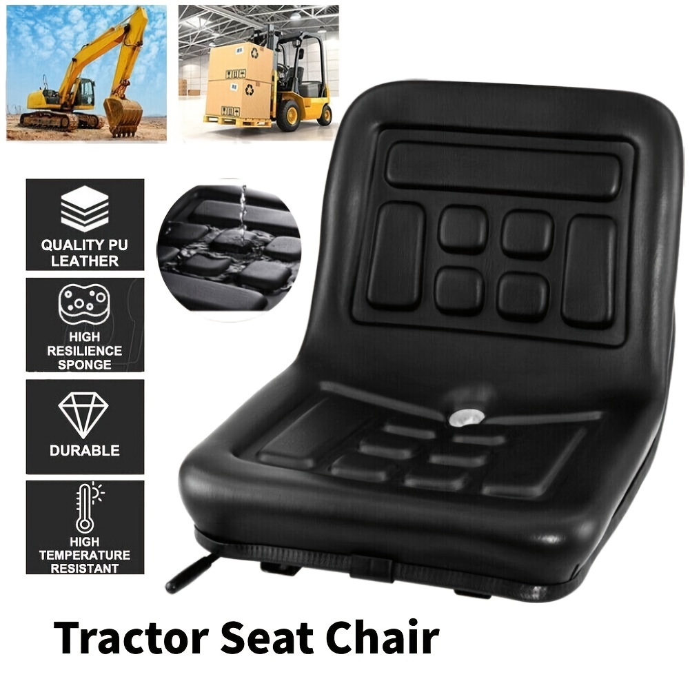 

Universal Waterproof Seat Tractor Dumper Forklift Mower Digger Adjustable Chair Bearing 150kg Black