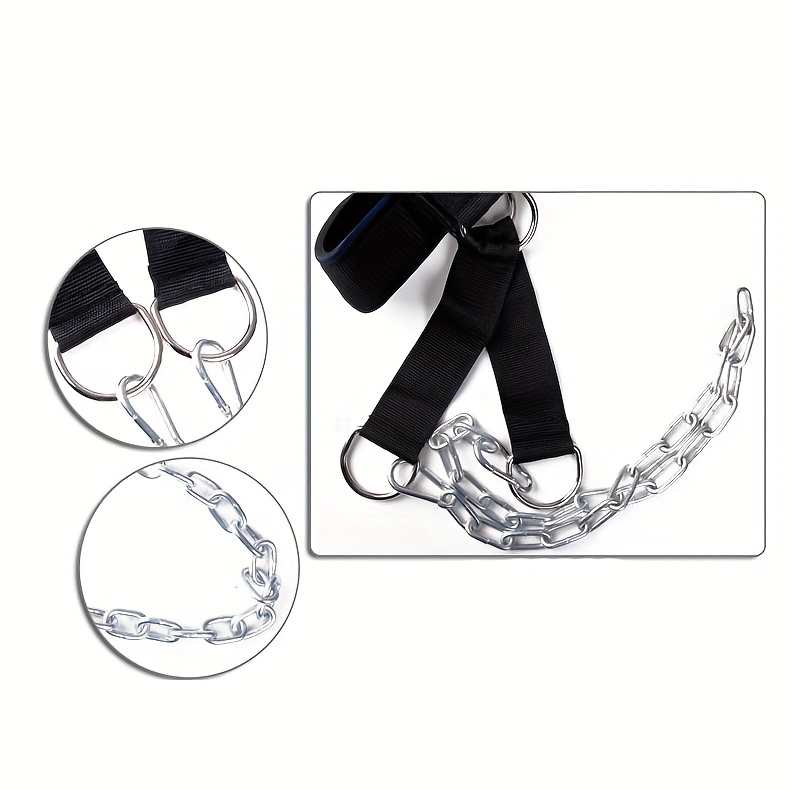 1pc Black & Blue Heavy-Duty Steel Neck Trainer - Adjustable Ergonomic Design for Strength Training, Workouts & Rehabilitation - Portable for Home Gym, Sports & Fitness Use, Gym Accessories, Secure Strap Feature