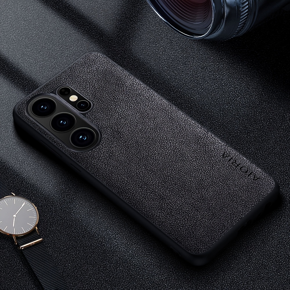 TEMU Phone Case - Complete Protective Case For The For Galaxy S26 Edge, Featuring A Precise Camera Cutout And Made From Durable Retro Faux Leather In