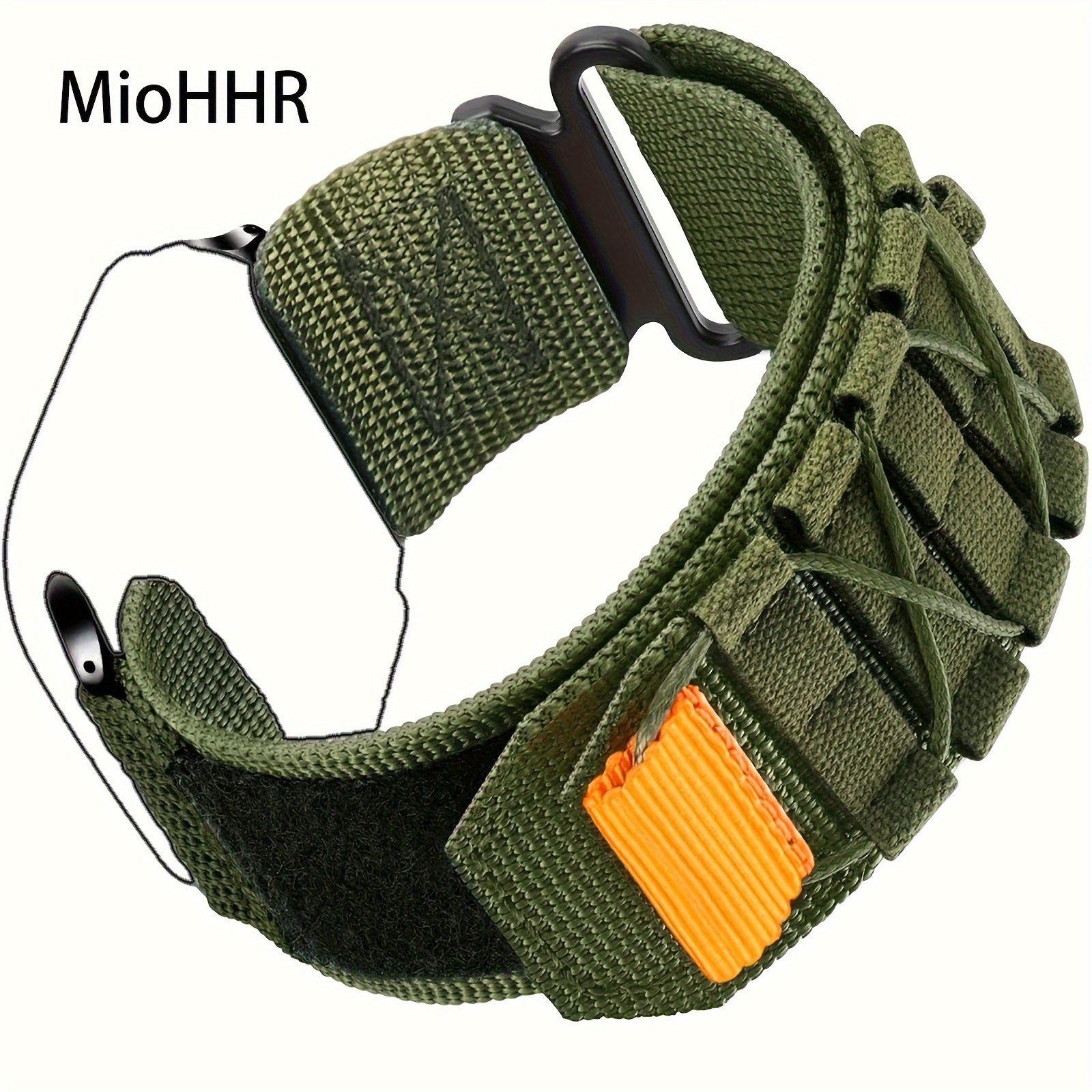 

Miohhr 1 Pack Alpine Loop Strap For Apple Watch 49mm 44mm 40mm 46mm 45mm 41mm 42mm 38mm Women Men, Tactical Nylon Bracelet For Iwatch Bands Series 6 5 3 4 Se Wristband Christmas Easter Gift