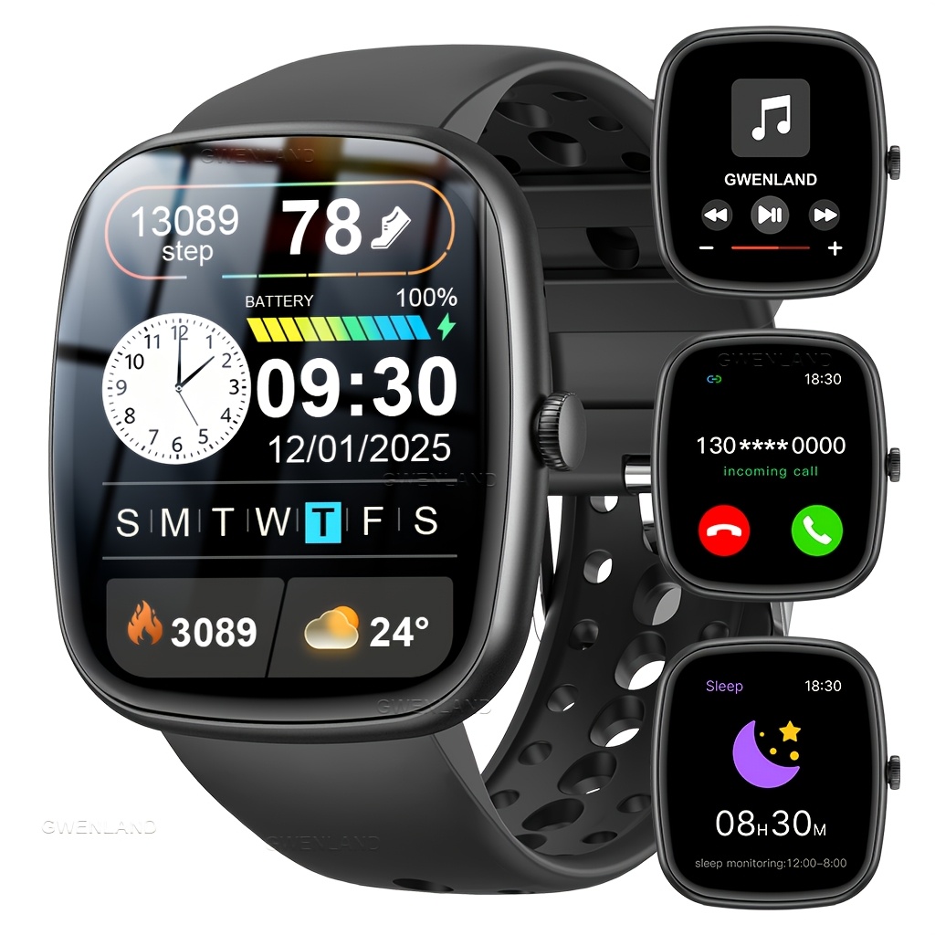 Image of Gwenland 2025 Smart Watch-1.83" Display, Answer/dial/, Wireless Call, Monitor, Multi-sport , Message Push, Remote Photo, Music Control, Alloy Body, Ideal Gift For Boyfriend Or Girlfriend.