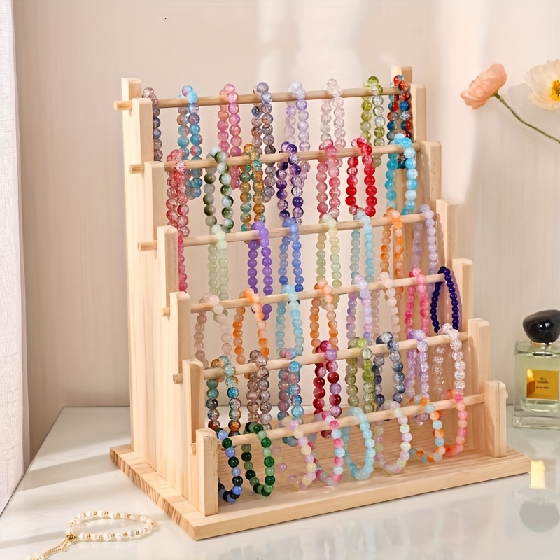 

Wooden Bracelet Display Stand, Organizer, Storage , No , For Stalls, Display And Supplies