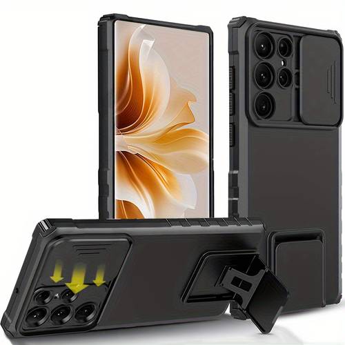 shockproof protector heavy hard case with stand for s25 ultra s24 ultra s23 55 a15