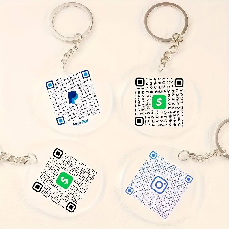 

Customizable Qr Keychain, Round Personalized Website Keyring Frame, Novelty Keychain - , And , Decorative - Christmas , Women's Fashion Accessories, , Keychain