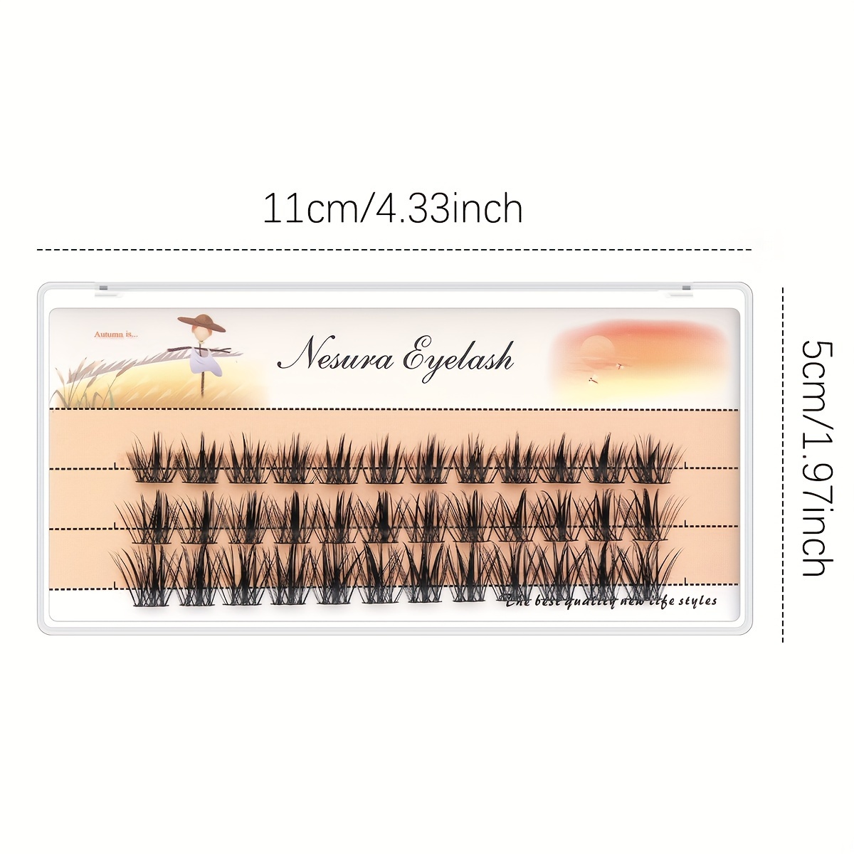 36 Clusters Diy False Eyelashes 10-16mm Mixed Length Self Grafting Eyelashes C Curly Single Cluster False Eyelashes Set For Beginners