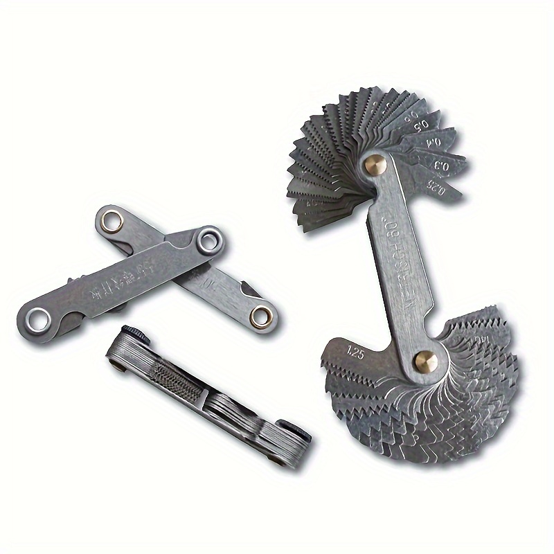 Jauges De Filetage 52 Feuilles - Métrique Et Pouces En Acier Inox Pour Mesure Précise