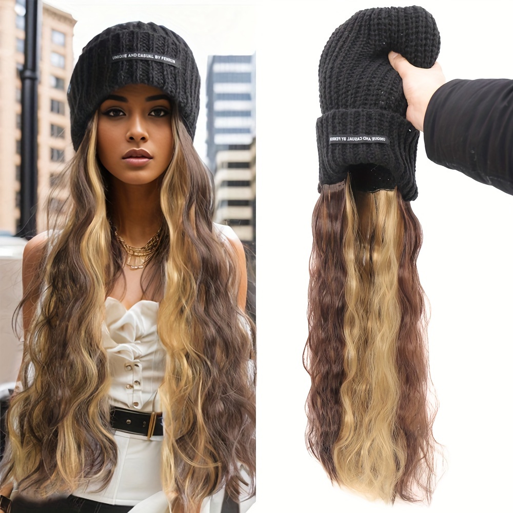 

Women' Hat Wig - , Net Cap, -to-, Time-saving Synthetic Hairpiece