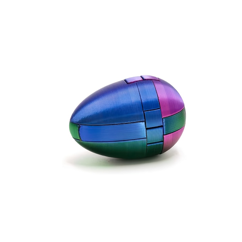 Gradient Color Assembly Puzzle 3d Egg-shaped Intelligence Interlocking Brain Teaser