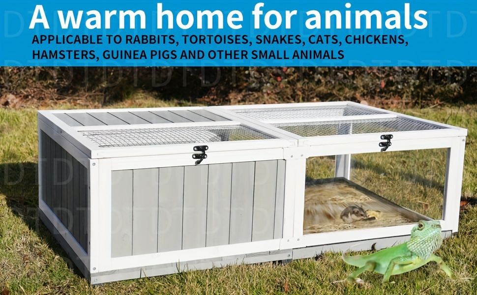 Rabbit hutch for tortoise best sale