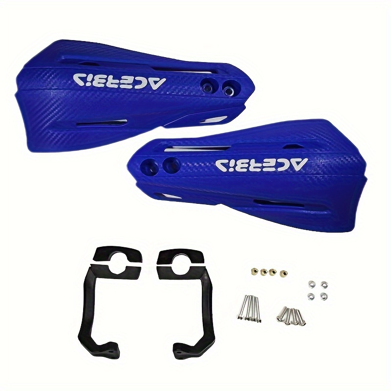 Motorcycle Carbon Fiber Pattern With Printed Letters, Protection Against Falls And , Hand Protector And Shield For Wind Protection, Atv,