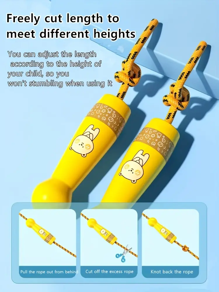 儿童跳绳可调节长度耐用适合运动塑身健身用品适合儿童男女通用学生运动器材户外休闲训练 商品详情 3
