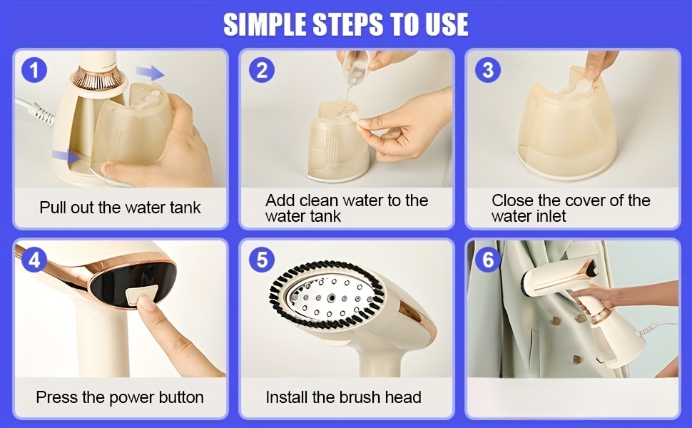 2-in-1 Dual Function Garment Steamer & Iron - No Leak Design, Horizontal & Vertical Steam, 110-120V US Plug, Ergonomic Handle for Quick Wrinkle Removal, Clothes Steamer, Home Laundry, Modern Aesthetic, Durable Construction