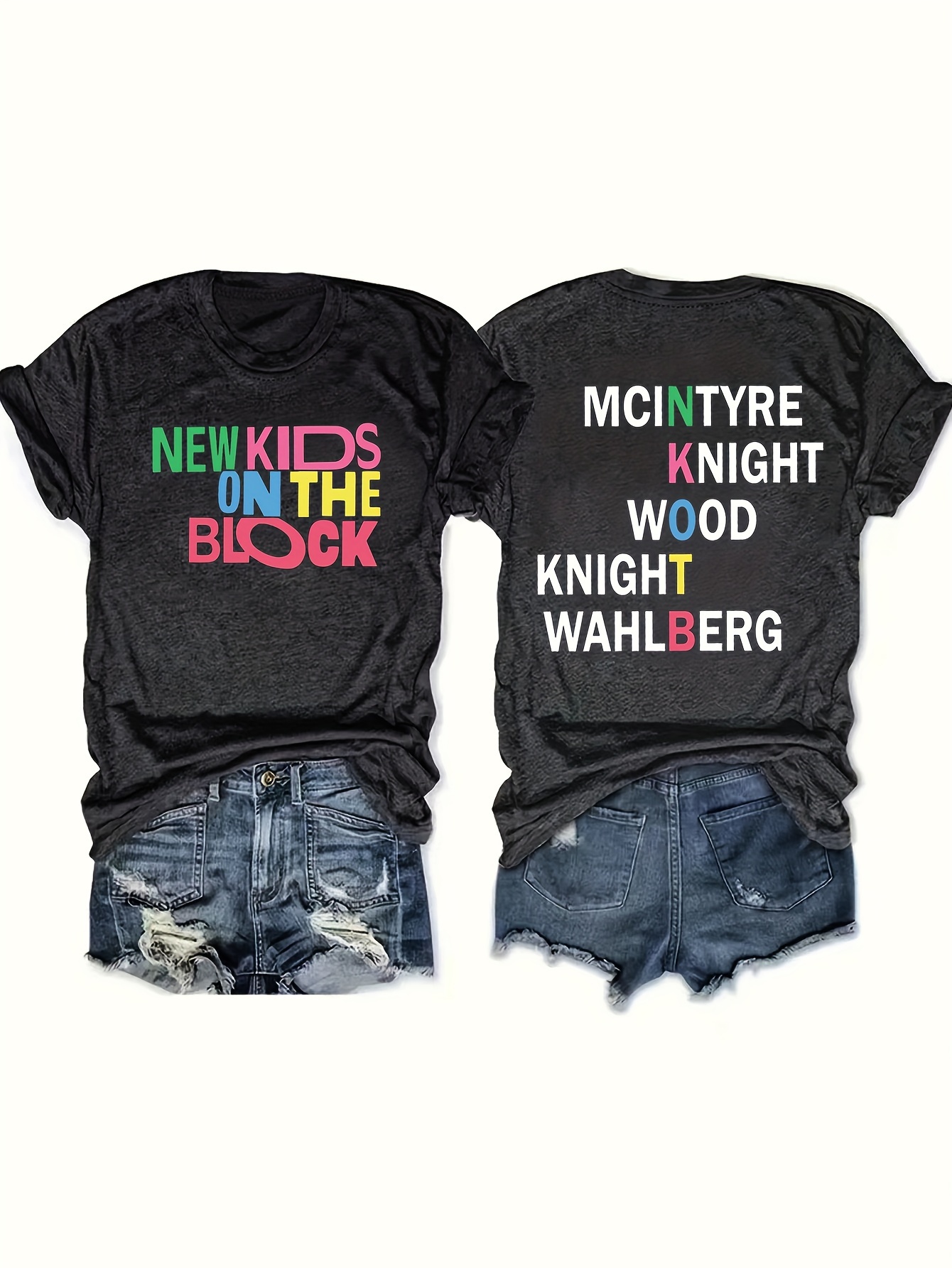 camiseta casual mujer estampado en espalda Temu Guatemala