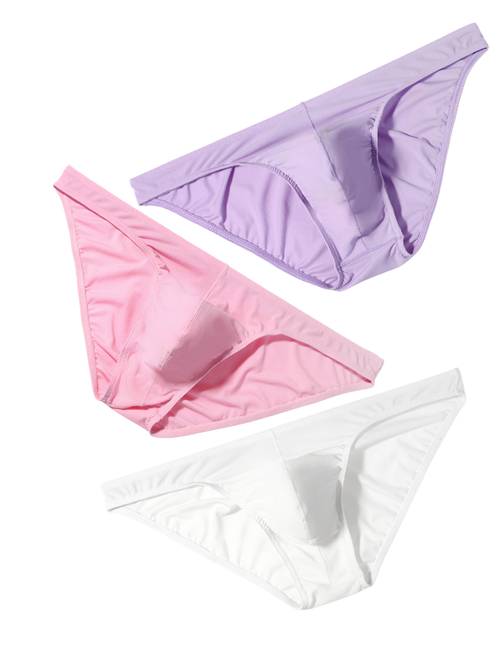 Artikelbild 3er-pack herren-slips, einfarbig, für den sommer, , lässig, gerippt