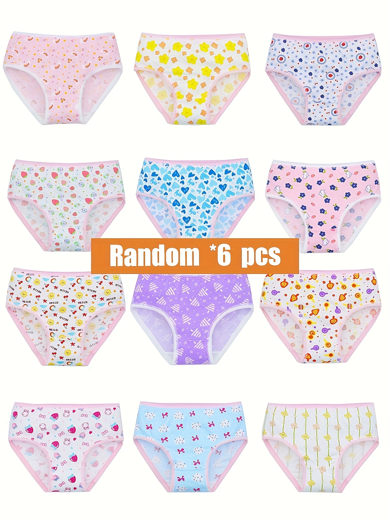 little girl underwear sold on Temu United States