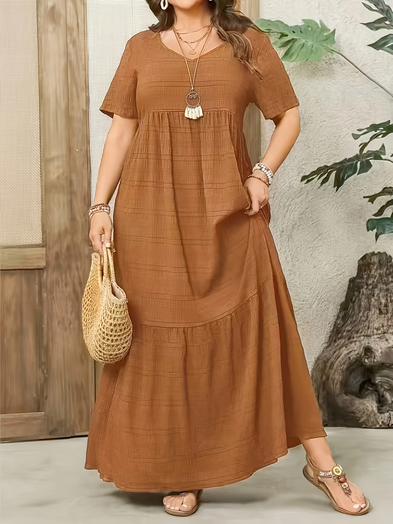 dresses for short fat women sold on Temu United States
