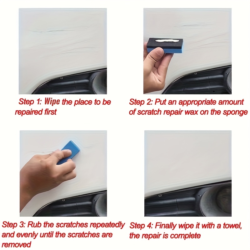universal car scratch repair wax kit car scratch and swirl removal cream suitable for all vehicles polishing and waxing scratch removal repair cream car body and wheel hub grinding composite anti scratch wax Product details 7