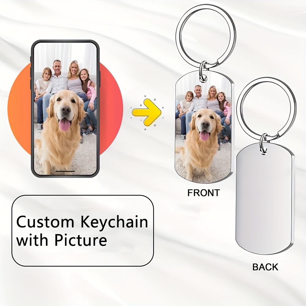 

Keychains For Men, Customized Colorful Photos, Personalized Fashion Keychains, Perfect Gift For Men And Women, Father's Day Gifts