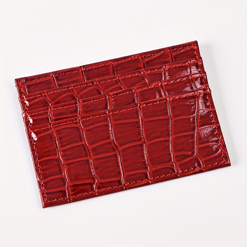 TEMU Croc-embossed - & Lightweight, For , No-lining Fashion Wallet Snap Closure