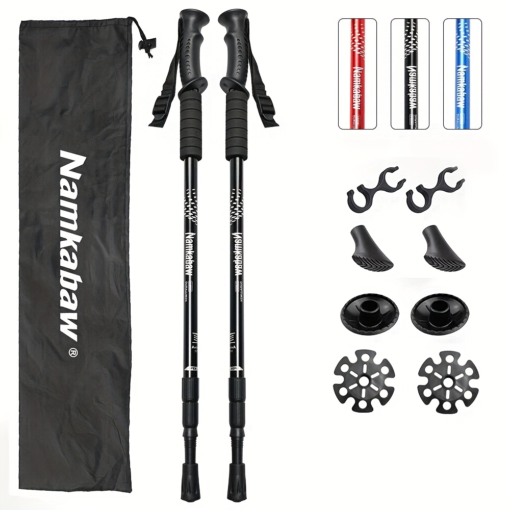 Hiking Trekking Poles, 2 Pack Collapsible, Lightweight, , Walking Sticks, Adjustable Hiking Pole For Men And Women