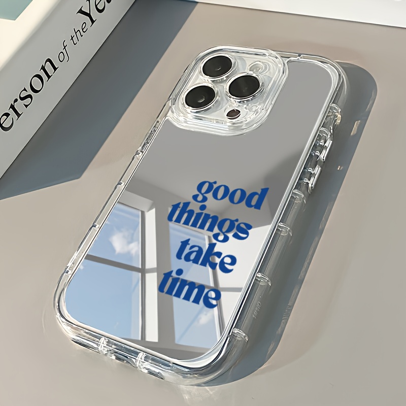 E-shop Handyhülle: Gute Dinge brauchen Zeit – Passend für iPhone 16/16 Pro Max/ Pro Max/15 Pro/15 Plus/11/12/13/14 Pro Max/11 Pro/11 Pro Max/12 Pro/12