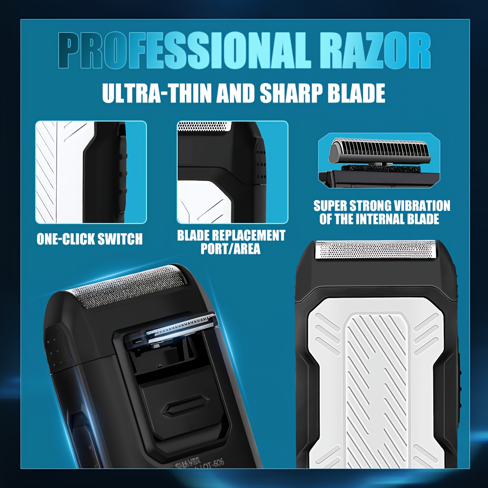 Conjunto de máquina de cortar cabelo elétrica LQT com 2 ou 3 peças 7