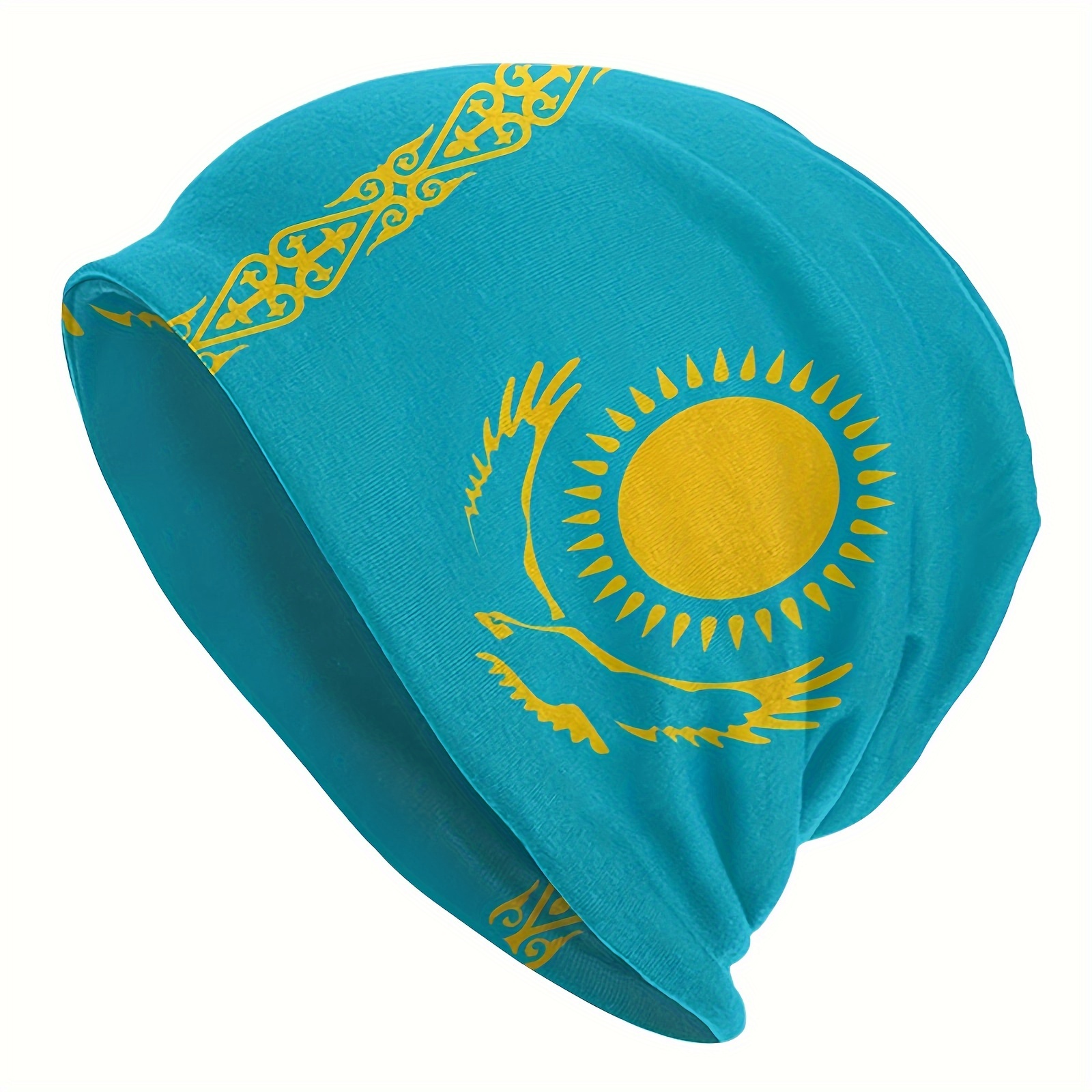 

National Flag Pattern Beanie Hat, Soft Thin Style Summer Bonnet Hat For Sports, Ideal Choice For Gifts