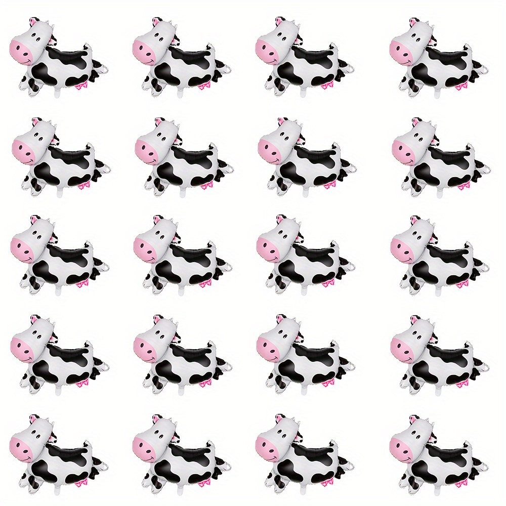 

20pcs, Inflatable Cow Balloons, Farm Animal Theme Party Decorations, Birthday Party Decor, Holiday Decor, Home Decor, Baby Shower Decor, Atmosphere Background Layout, Indoor Outdoor Decor