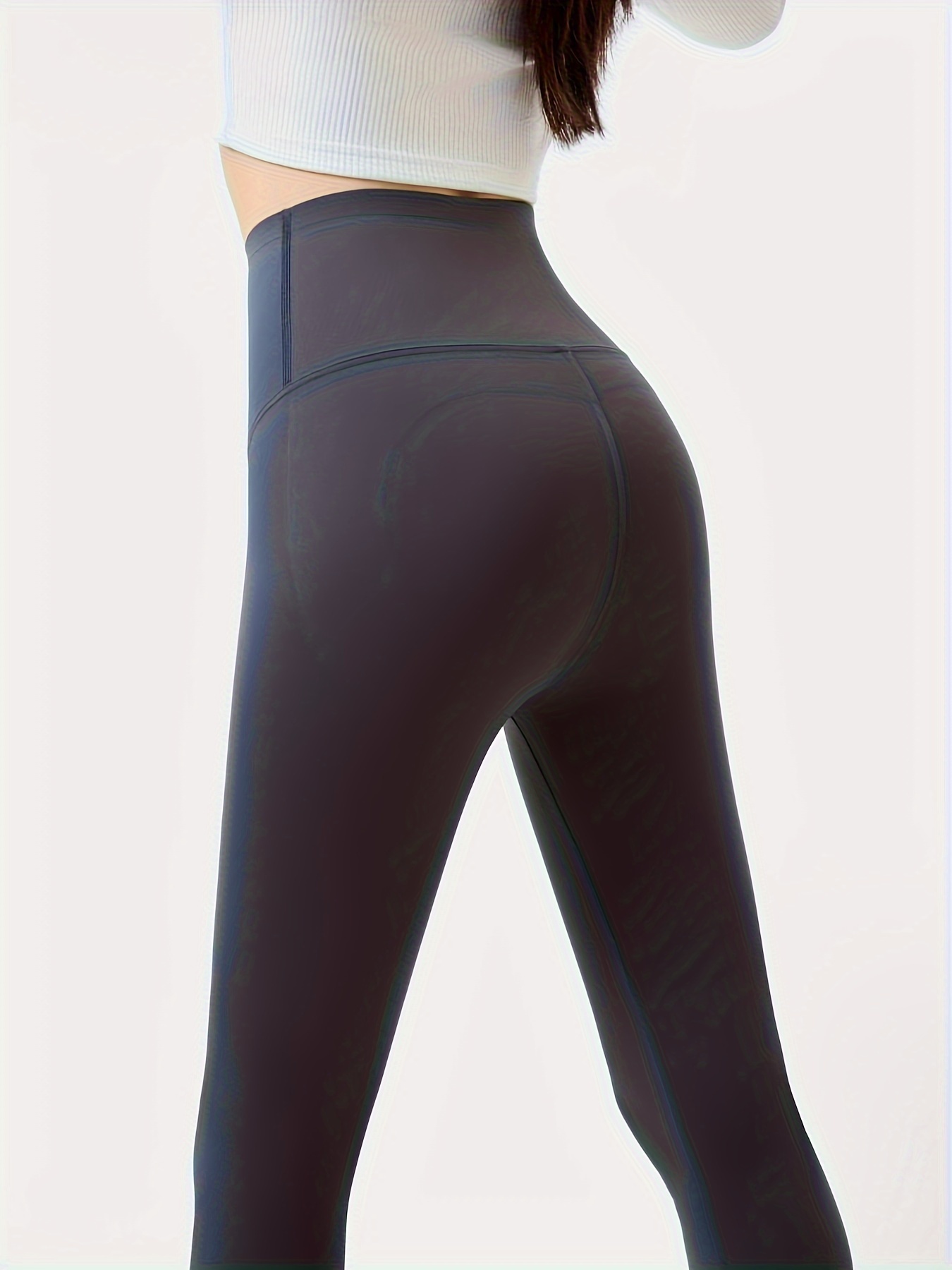 Pantalones de ropa interior con aislamiento grueso y de felpa para otoño e invierno, pantalones ajustados elásticos de corte entallado con forro de felpa para invierno, ropa interior y pijamas para mujer - Imagen 5