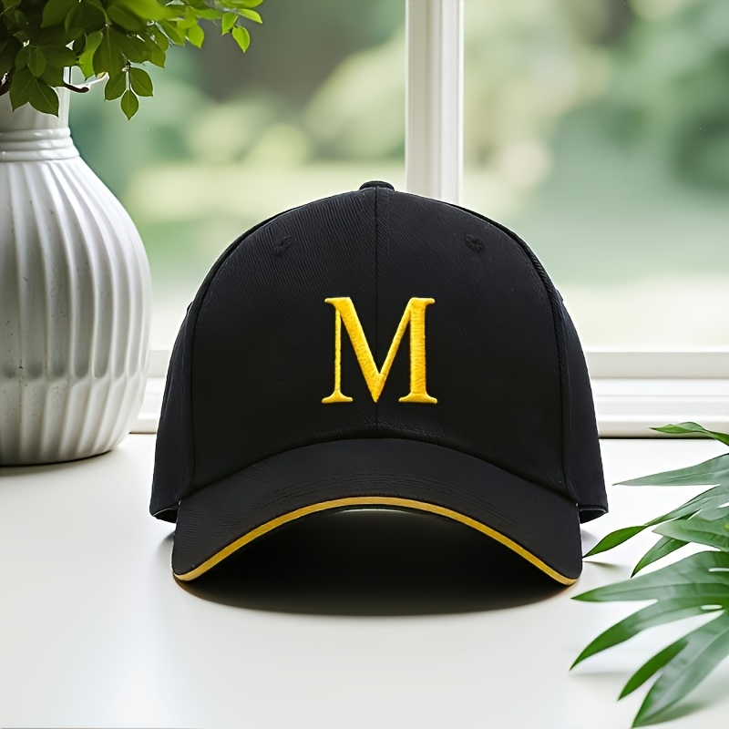 TEMU 1pc Unisex Letter Baseball Cap / With 6 Ventilation Holes / Quick-drying / Adjustable Size / Hip-hop Baseball Cap / Dad Hat / Ideal For Outdoor