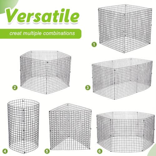 14pcs small wire plant protectors square metal mesh cages for plants shrubs vegetables with ground stakes and nylon ties durable animal proof design for garden and outdoor use animalproof plant cages garden accessory durable garden cages