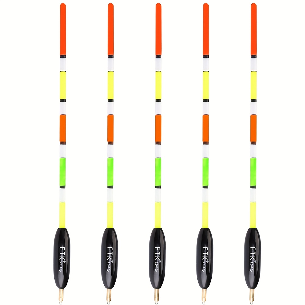 Ftk 5pcs Fishing Float Long Range Float Wobbler 5 Different Weights Carp Fishing Float Wobbler