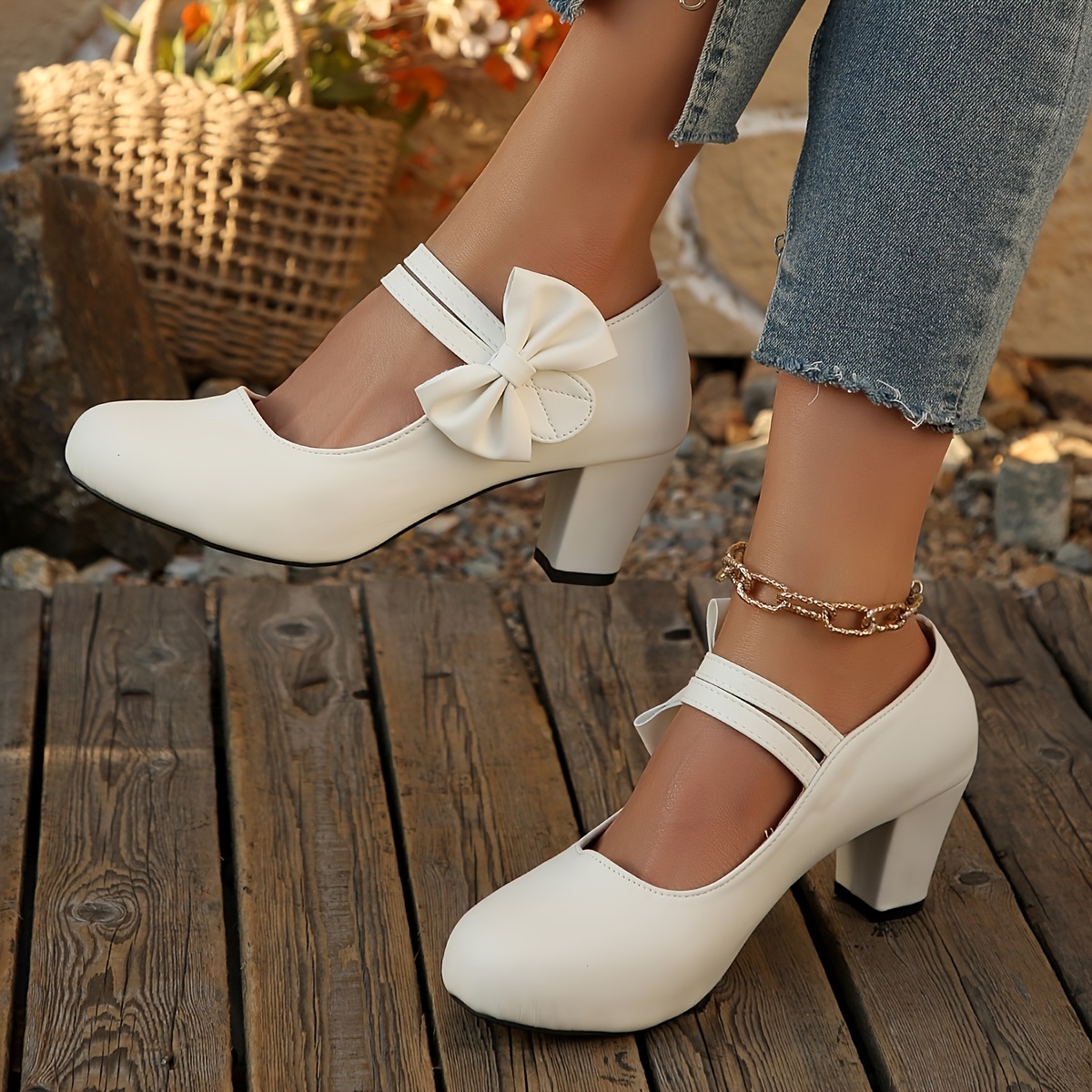 TEMU Women's Matte High-heeled Fashion Shoes, Casual, Lightweight, And Comfortable., Women Shoes
