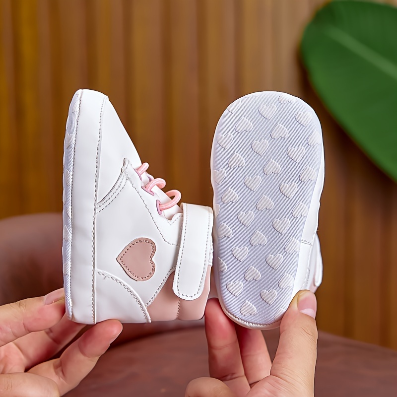 Babysportschoenen, casual halfhoge PU-bovenkant met stoffen binnenkant en zool
