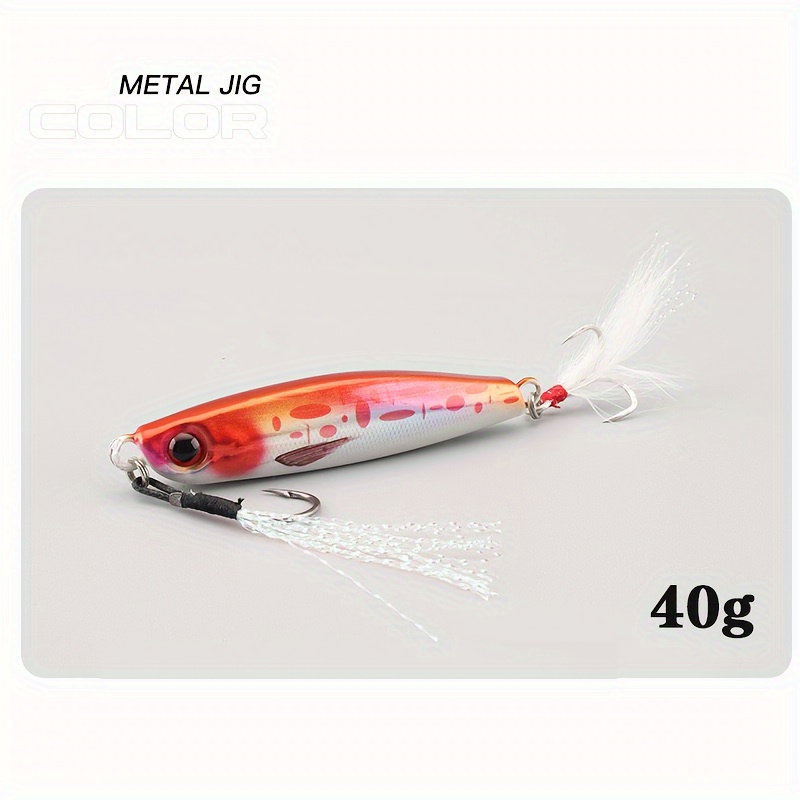 3d Bionic Metal Jig Shore Fishing Lure Artificial Hard Bait - Temu