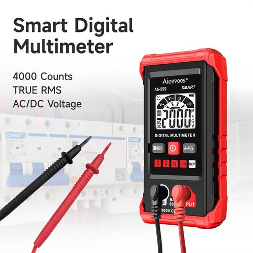 automatic digital smart multimeter true range ac voltage tester electrical professional multimetro ncv