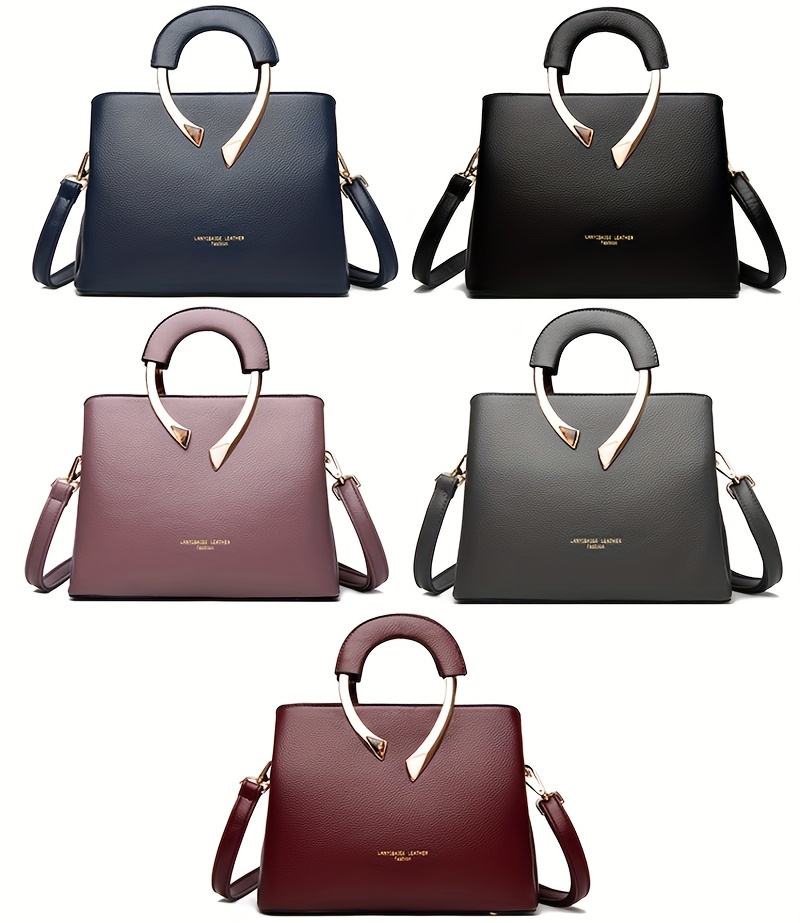 Fashionable Women'S Handbag Made of High-Quality Material, a Easy Shoulder Crossbody Bag with Three Layers And Large Capacity, Vintage Tote Bag